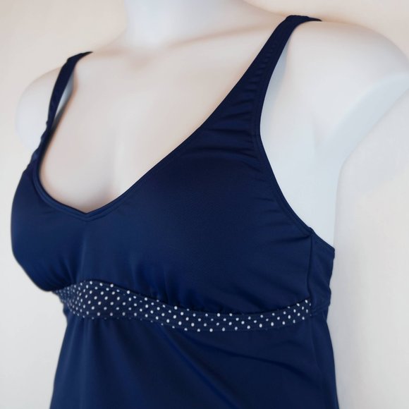 VENUS Tankini Swim Tank Navy Blue Adjustable Strap - Picture 4 of 8